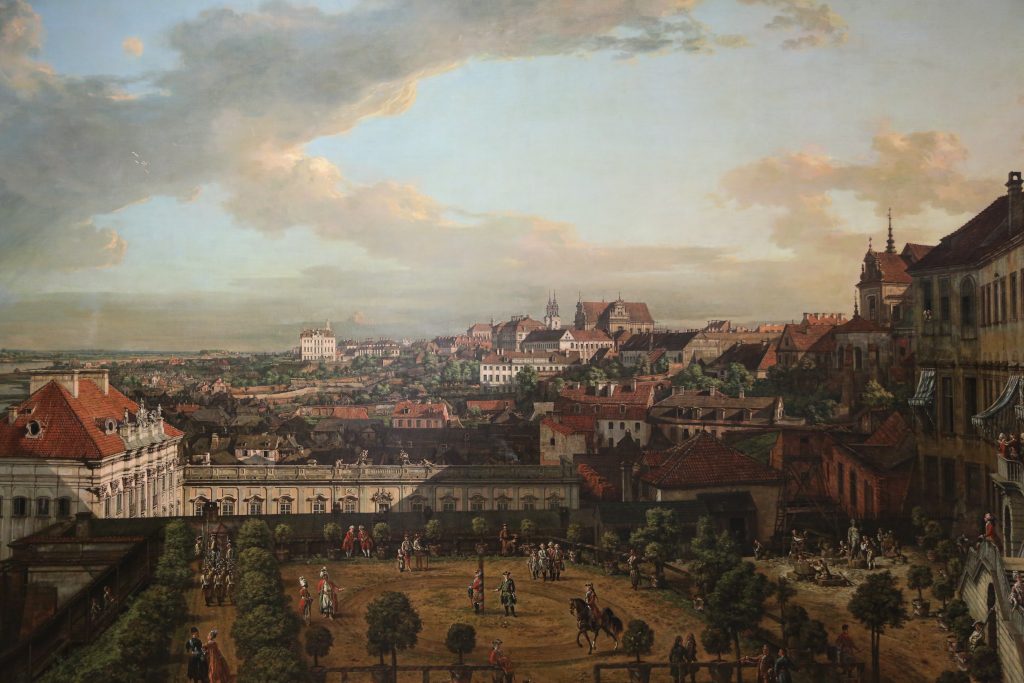 Terrazza del castello reale di varsavia